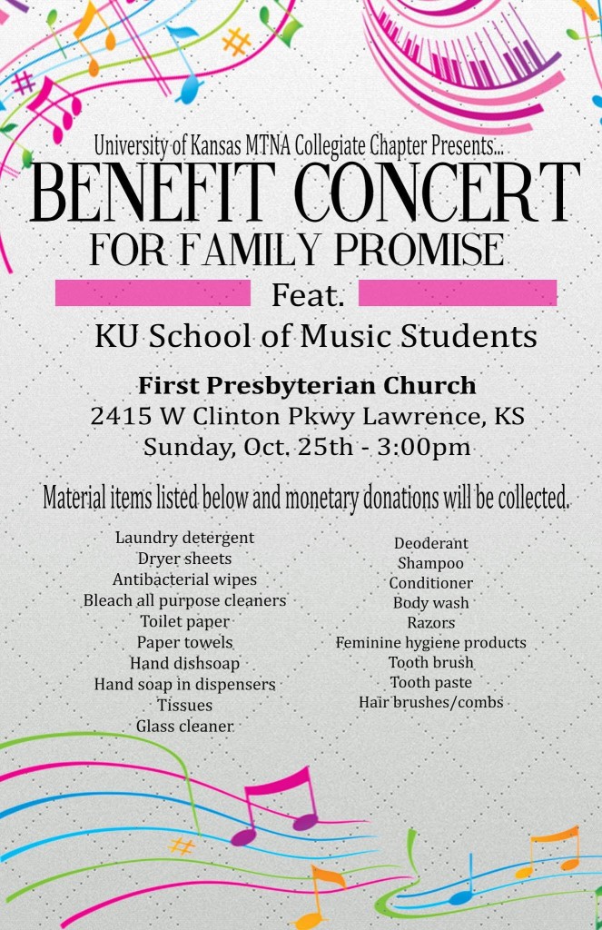 benefit concert flyer